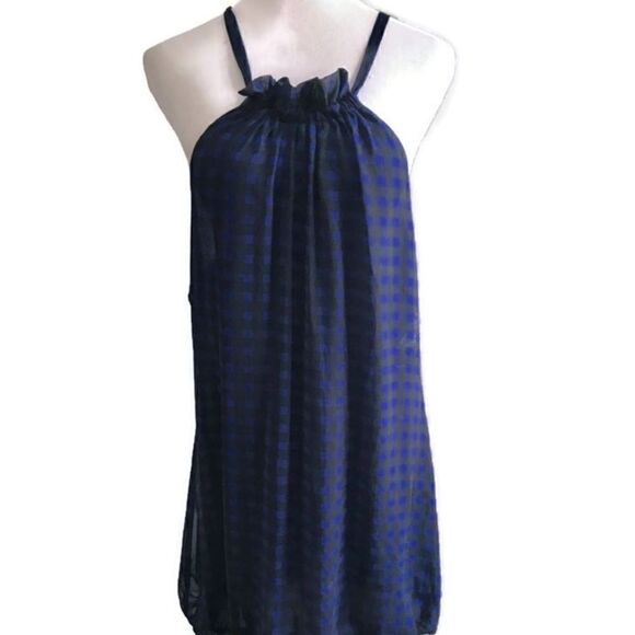 Twenty One Sleeveless Sundress Blue/Black Size M - Picture 1 of 7